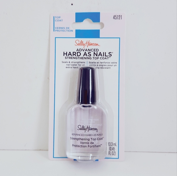 ⭐4/$15 Sally Hansen Advanced Hard as Nails Strengthening Top Coat - Picture 1 of 8